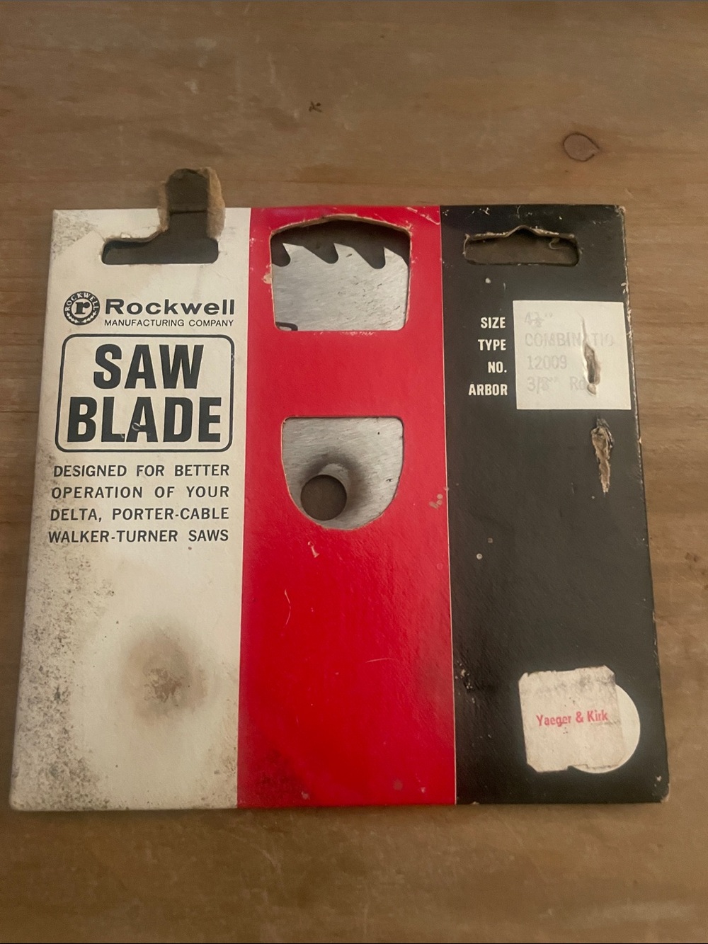 Rockwell Saw Blade in Red, Black & White Packaging 4.6 inches never used sealed